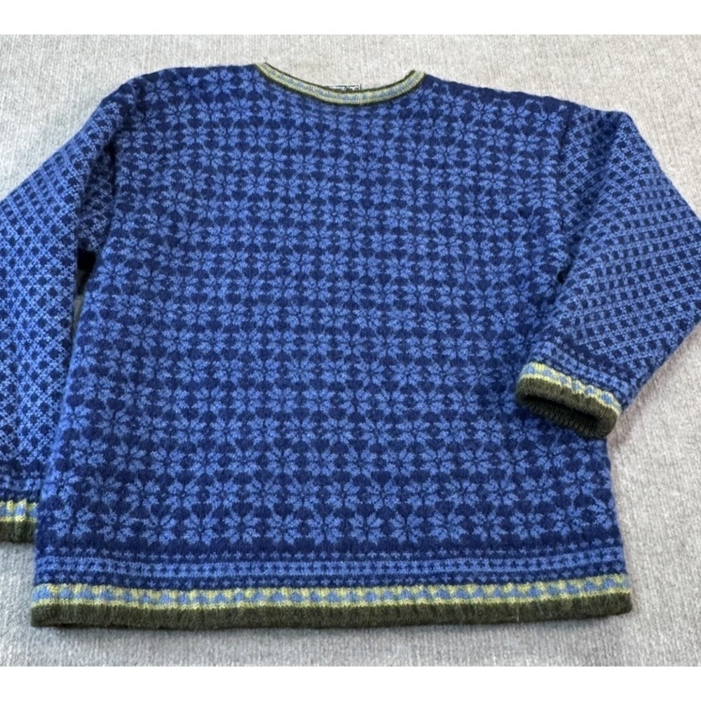 Oleana M Wool Sweater Nordic Outdoor Ski Aspen Chic Preppy Granola - Picture 6 of 8